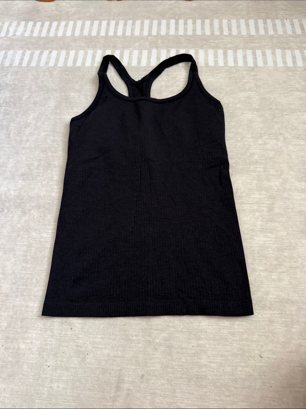 Park city lululemon athletica Black Racerback Ribbed Tank